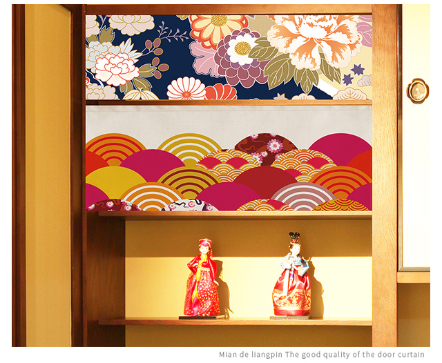Japońska dekoracyjna zasłona Noren do drzwi - wisząca kurtyna krótka dla restauracji i sklepu - ściereczka kuchenna - Wianko - 21