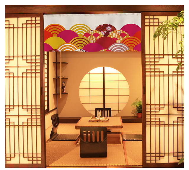 Japońska dekoracyjna zasłona Noren do drzwi - wisząca kurtyna krótka dla restauracji i sklepu - ściereczka kuchenna - Wianko - 14