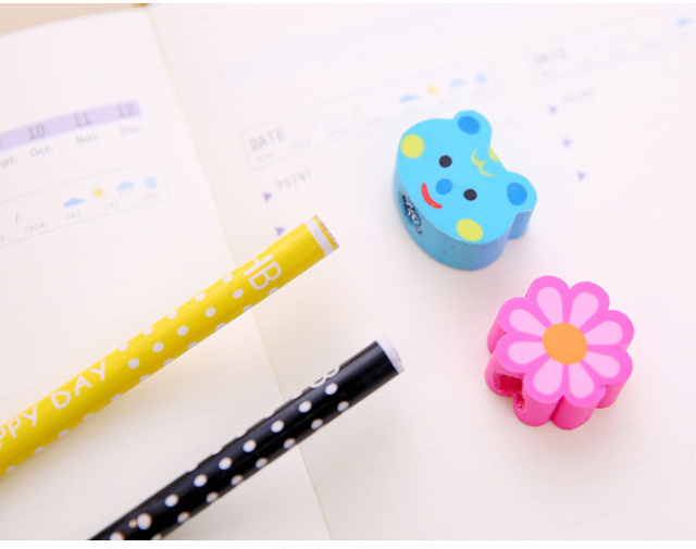 Ołówek HB z gumką do mazania w kreatywnym, ślicznym stylu Kawaii - Lytwtw's KOREA - Wianko - 10