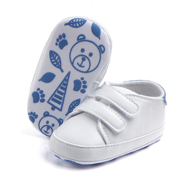 Buty dziecięce z miękką podeszwą, sztuczna skóra, dla maluchów - białe tenisówki noworodek Sandale Bebes Fille - Wianko - 9