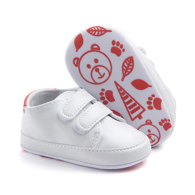Buty dziecięce z miękką podeszwą, sztuczna skóra, dla maluchów - białe tenisówki noworodek Sandale Bebes Fille - Wianko - 11