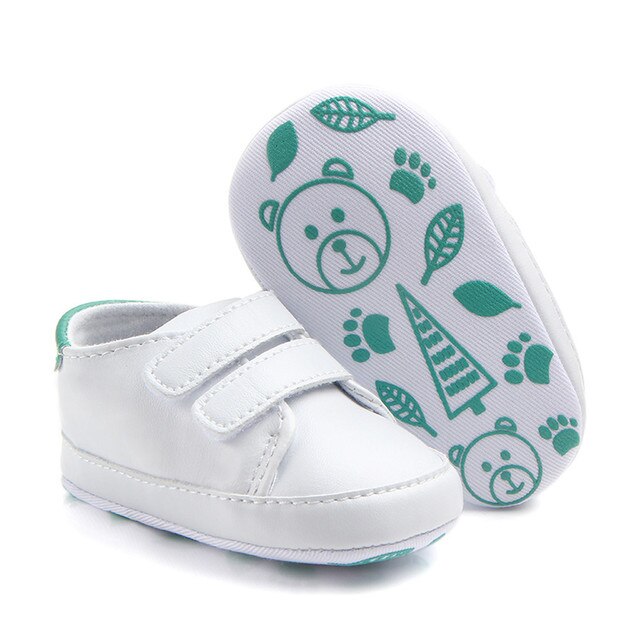 Buty dziecięce z miękką podeszwą, sztuczna skóra, dla maluchów - białe tenisówki noworodek Sandale Bebes Fille - Wianko - 14