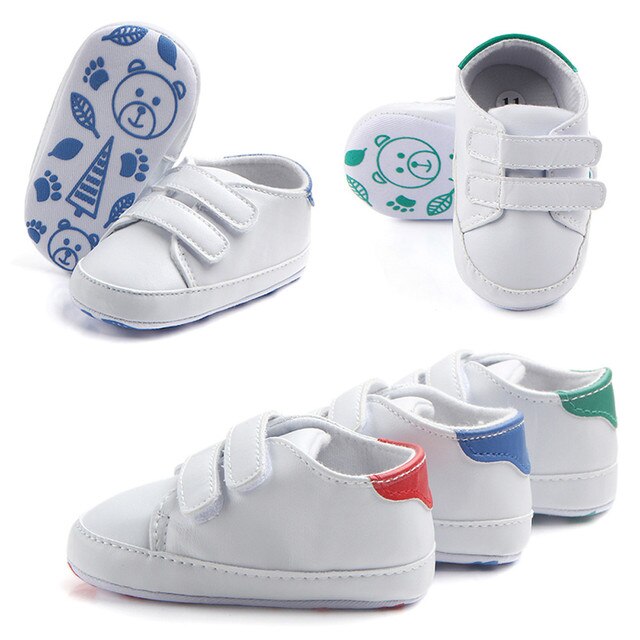 Buty dziecięce z miękką podeszwą, sztuczna skóra, dla maluchów - białe tenisówki noworodek Sandale Bebes Fille - Wianko - 8