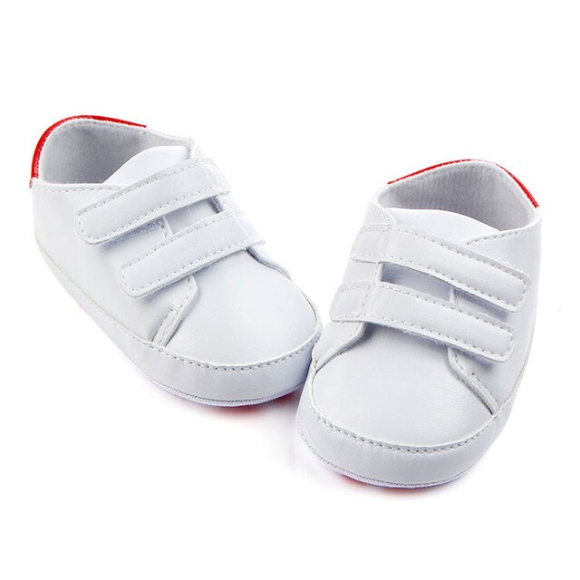 Buty dziecięce z miękką podeszwą, sztuczna skóra, dla maluchów - białe tenisówki noworodek Sandale Bebes Fille - Wianko - 16