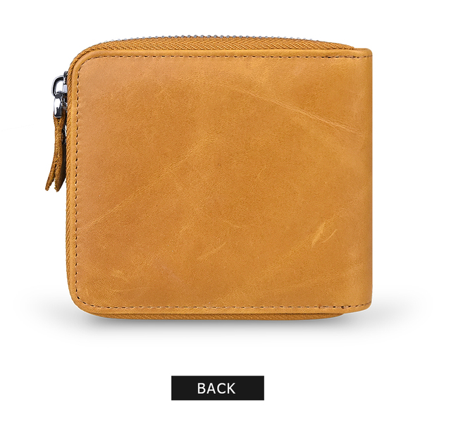 Męski portfel Vintage ze skóry naturalnej, solidny z saszetką na karty - DICIHAYA - Wianko - 11