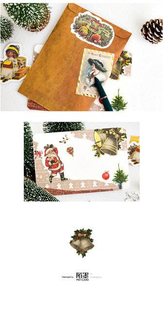 24 sztuki złotych naklejek z retro motywem aniołów bożonarodzeniowych do scrapbookingu, albumów, telefonów i planowania - Wianko - 10