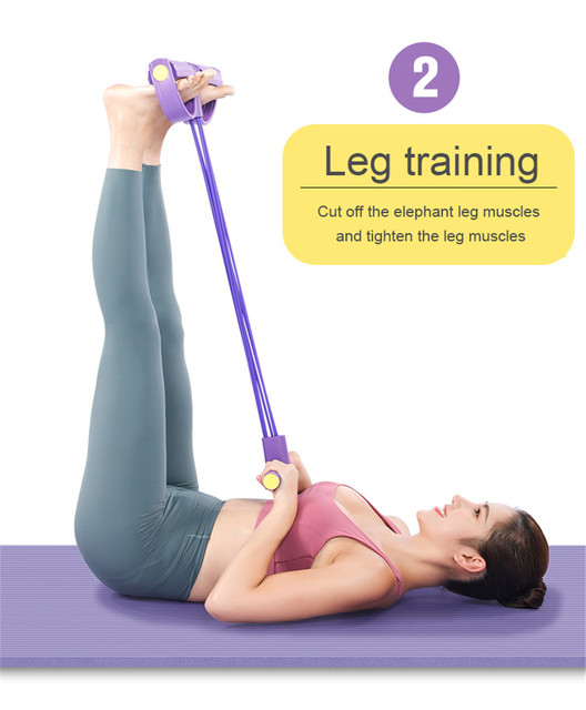 Opaska Fitness - elastyczne liny do ćwiczeń brzucha, treningu pilates, jogi - 4 poziomy odporności - Wianko - 7