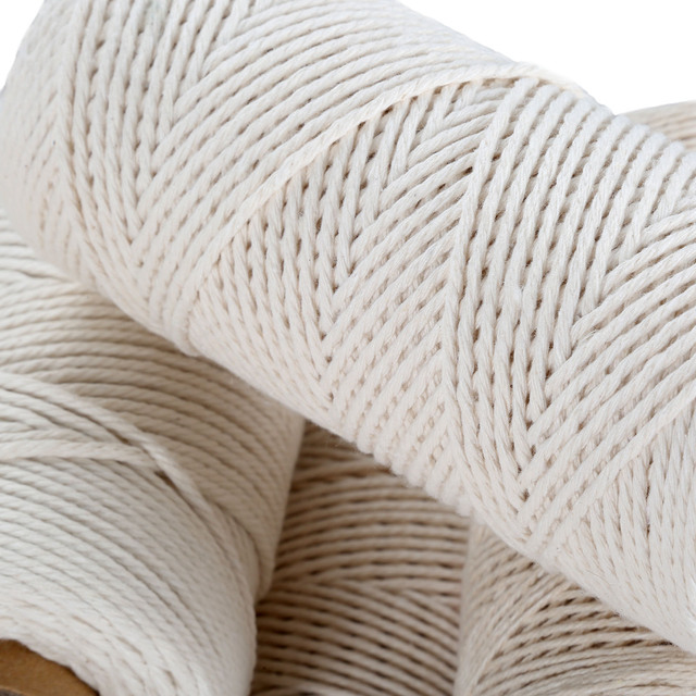 Bawełniany skręcony pleciony sznur liny Craft sznurek makrame DIY Handmade tekstylia domowe dekoracje ślubne - 1/2/3/4/5/6/8/10mm - Wianko - 6
