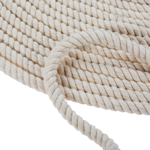 Bawełniany skręcony pleciony sznur liny Craft sznurek makrame DIY Handmade tekstylia domowe dekoracje ślubne - 1/2/3/4/5/6/8/10mm - Wianko - 8
