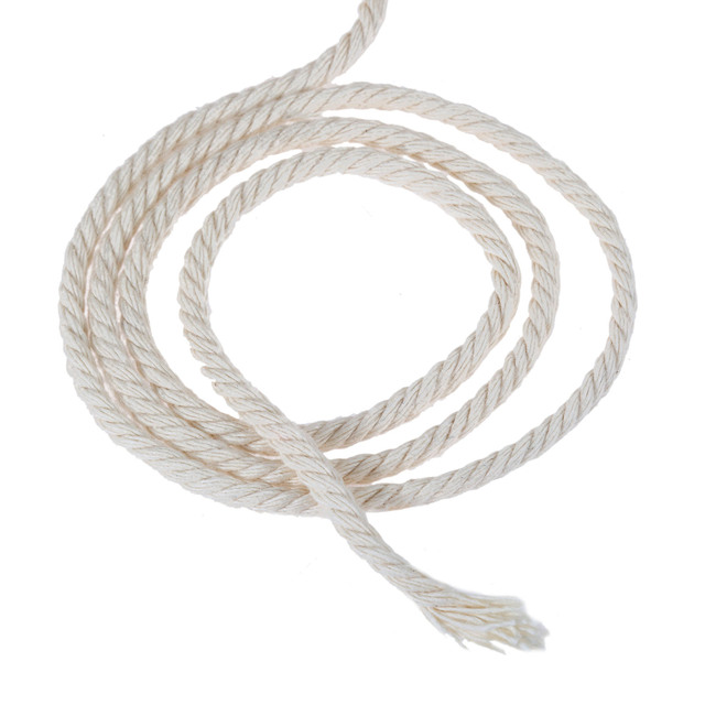 Bawełniany skręcony pleciony sznur liny Craft sznurek makrame DIY Handmade tekstylia domowe dekoracje ślubne - 1/2/3/4/5/6/8/10mm - Wianko - 7