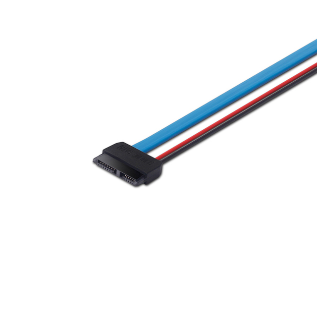 Adapter SATA kabel Lingable, męskie 22Pin / żeńskie 13Pin Slimline SATA 30CM - Wianko - 11