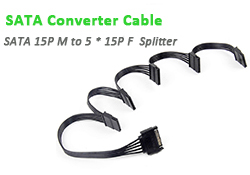 Adapter SATA kabel Lingable, męskie 22Pin / żeńskie 13Pin Slimline SATA 30CM - Wianko - 6