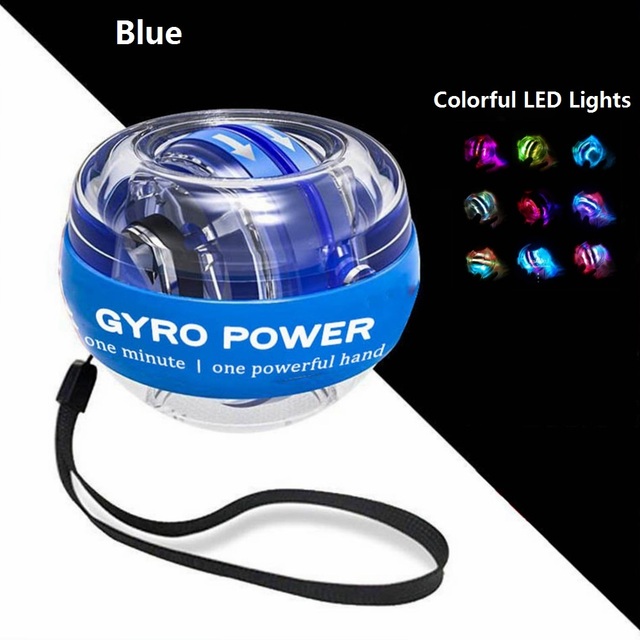 Ręczny żyroskop powerball z kolorowymi diodami LED – ćwiczenia nadgarstków - Wianko - 2