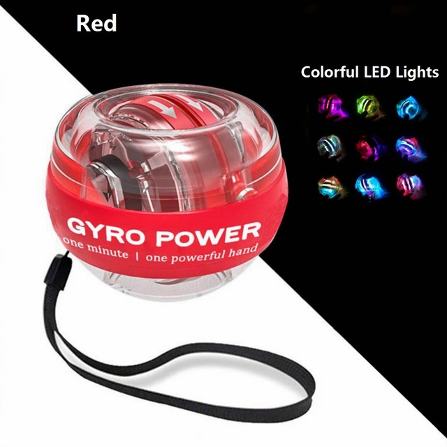Ręczny żyroskop powerball z kolorowymi diodami LED – ćwiczenia nadgarstków - Wianko - 3