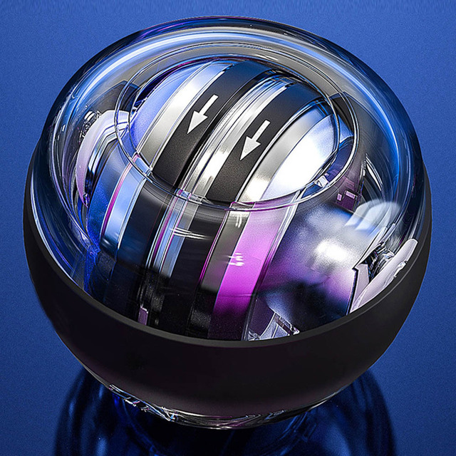 Ręczny żyroskop powerball z kolorowymi diodami LED – ćwiczenia nadgarstków - Wianko - 4