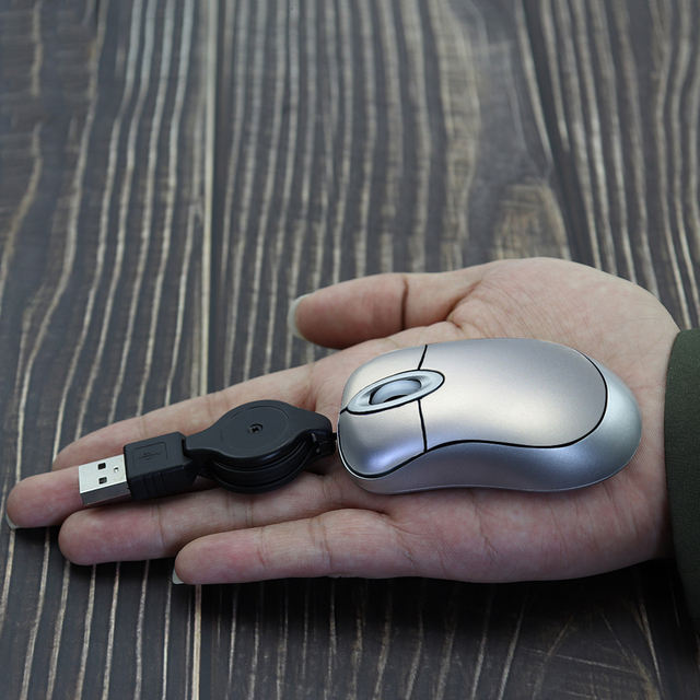 Mysz optyczna CHUYI Wired USB Mause Mini Kids 1600 DPI dla użytkowników z małymi dłońmi - kompatybilna z PC, laptopem i notebookiem - Wianko - 14