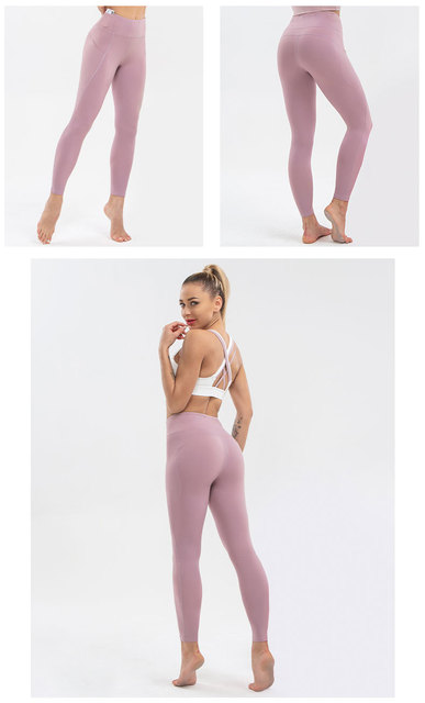 Spodnie do jogi damskie NWT 2021 – obcisłe, wysoka talia, kieszenie, super jakość i rozciągliwa tkanina - Wianko - 10