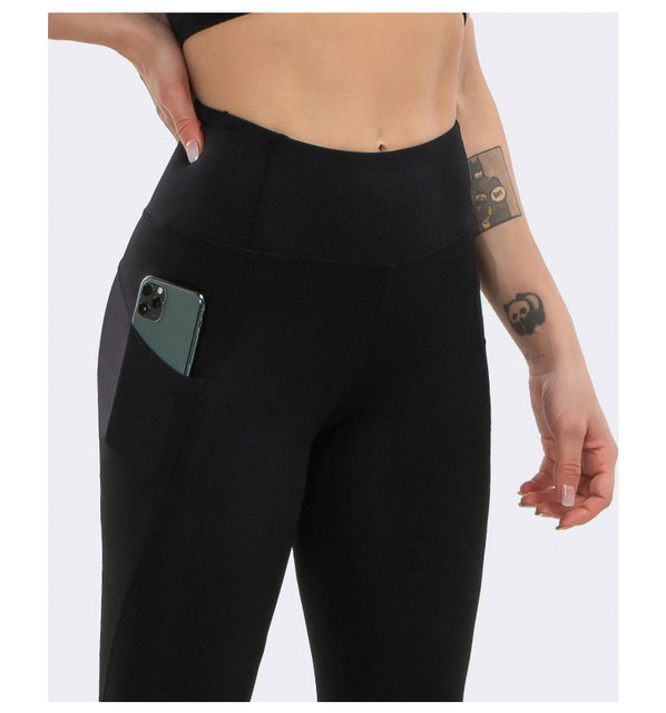Spodnie do jogi damskie NWT 2021 – obcisłe, wysoka talia, kieszenie, super jakość i rozciągliwa tkanina - Wianko - 9