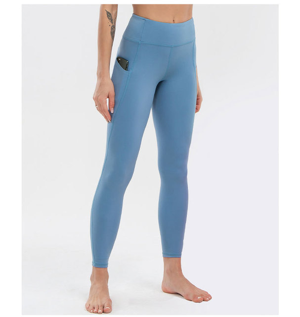 Spodnie do jogi damskie NWT 2021 – obcisłe, wysoka talia, kieszenie, super jakość i rozciągliwa tkanina - Wianko - 7