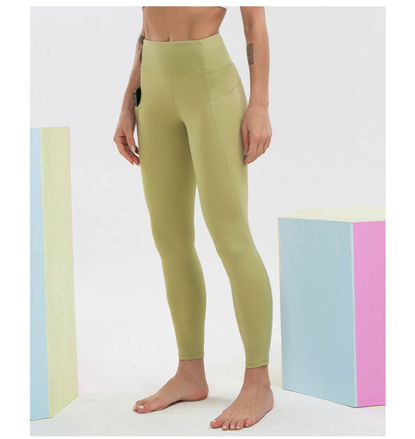 Spodnie do jogi damskie NWT 2021 – obcisłe, wysoka talia, kieszenie, super jakość i rozciągliwa tkanina - Wianko - 4