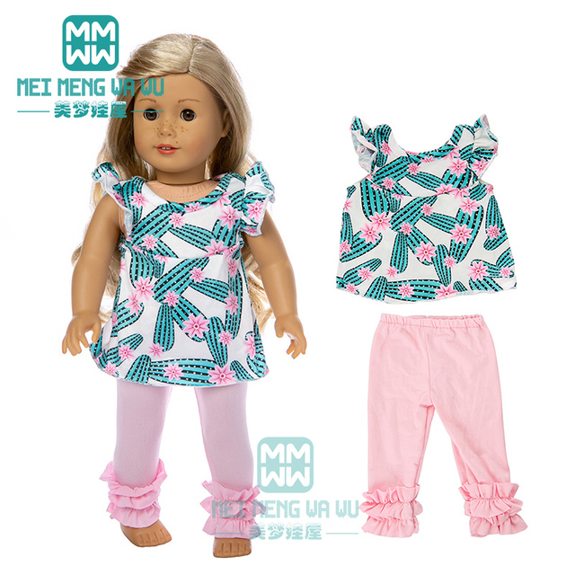 Ubranka dla lalki dla noworodka o rozmiarze 43 cm, różowa Leopard odzież domowa dziewczynka prezent dla dzieci - Wianko - 23