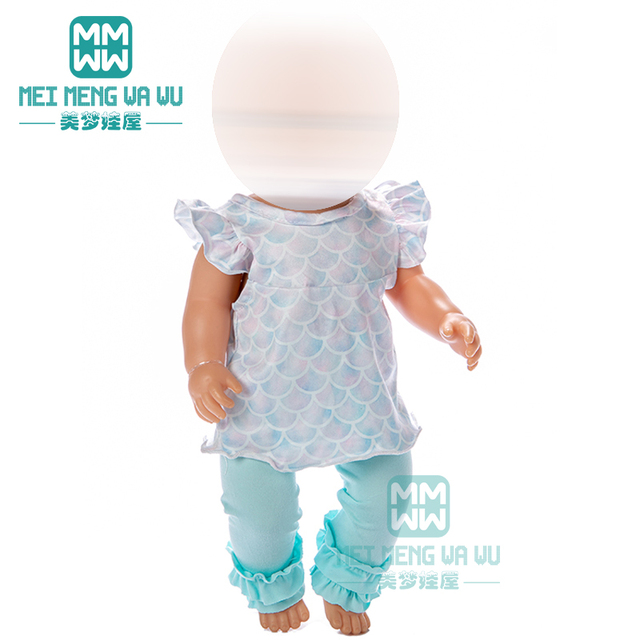 Ubranka dla lalki dla noworodka o rozmiarze 43 cm, różowa Leopard odzież domowa dziewczynka prezent dla dzieci - Wianko - 25