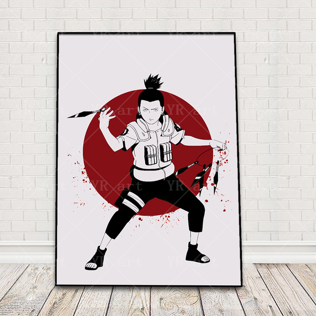 Obraz na płótnie z wydrukiem Japońskiego Anime Naruto, Uchiha Sasuke i Kakashi - dekoracja do nowoczesnej sypialni - Wianko - 8