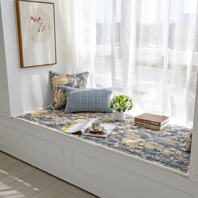 Poduszka dywanowa Tatami w stylu chińskim - niestandardowy rozmiar, do sypialni, dziecięcego pokoju, balkonu i okna - Wianko - 6