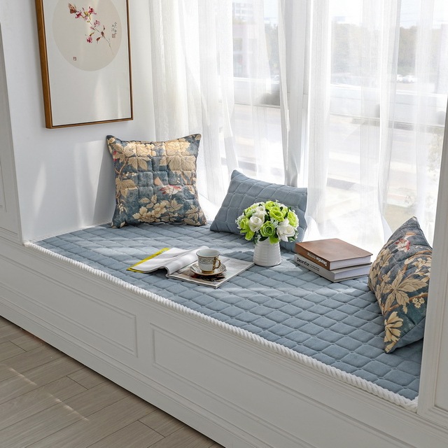 Poduszka dywanowa Tatami w stylu chińskim - niestandardowy rozmiar, do sypialni, dziecięcego pokoju, balkonu i okna - Wianko - 14