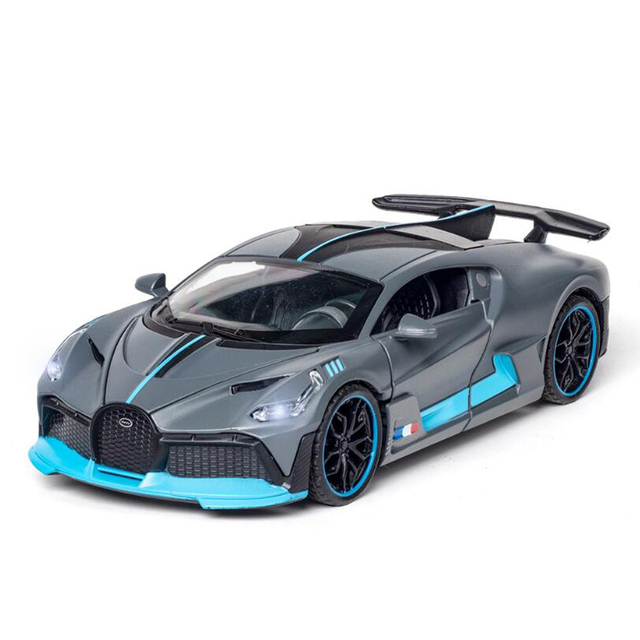 Metalowy model samochodu sportowego Bugatti DIVO 1:32 limited Super Sport, zabawka samochód odlew ze stopu z dźwiękiem, światłem i funkcją cofania - Wianko - 1