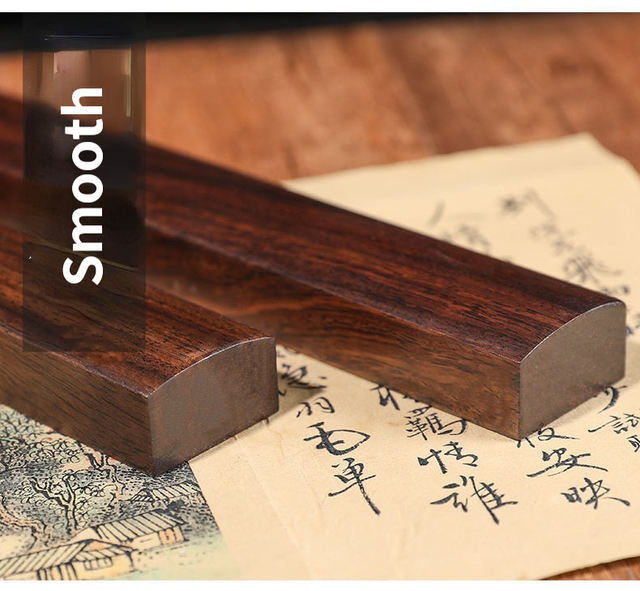 Przyciski do papieru z drewna z kaligrafią i wzorem Xuan - prezent dla studentów - Wianko - 5