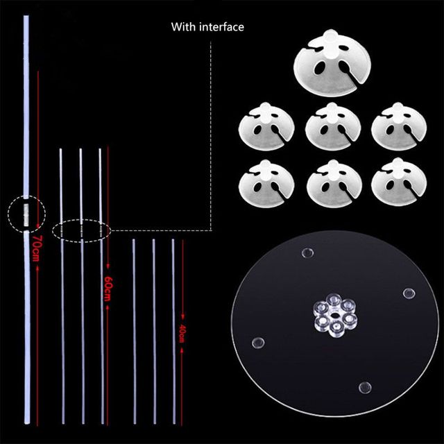 Stojak kolumna DIY na balon E9LA zdejmowany, dekoracje ślubne, rama wsparcia lateksowe balony, idealne na imprezy - Wianko - 6