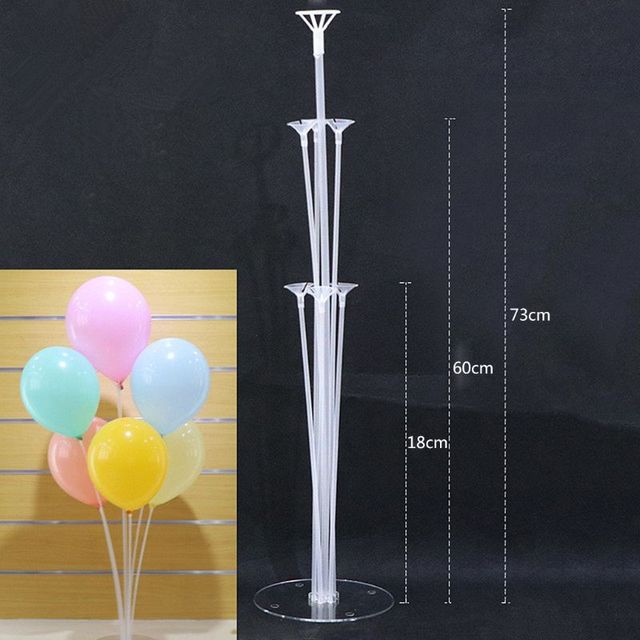 Stojak kolumna DIY na balon E9LA zdejmowany, dekoracje ślubne, rama wsparcia lateksowe balony, idealne na imprezy - Wianko - 3