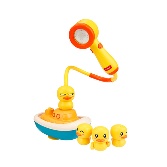 Zabawka do kąpieli dla niemowląt - zestaw Spray z elektryczną kaczką i słoniem, zabawki wodne dla dzieci w basenie i wannie - Wianko - 3