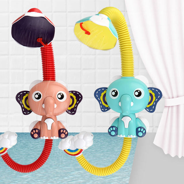 Zabawka do kąpieli dla niemowląt - zestaw Spray z elektryczną kaczką i słoniem, zabawki wodne dla dzieci w basenie i wannie - Wianko - 16