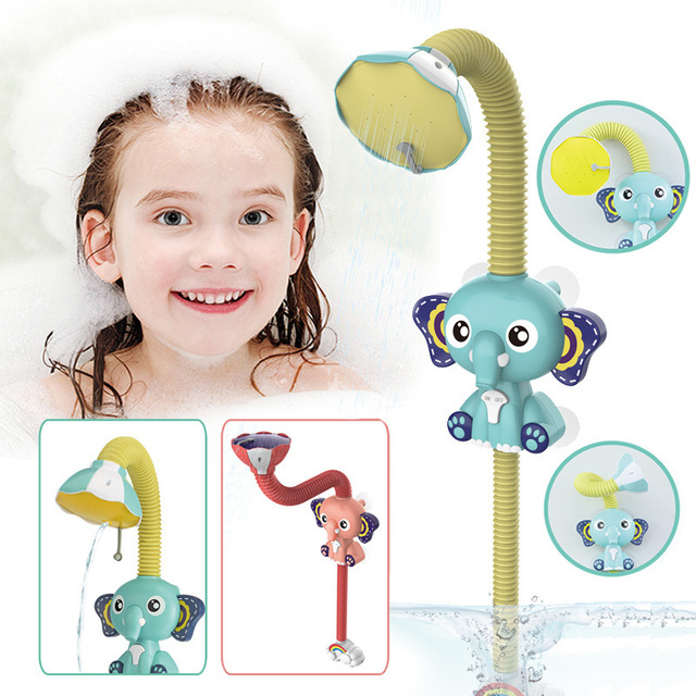Zabawka do kąpieli dla niemowląt - zestaw Spray z elektryczną kaczką i słoniem, zabawki wodne dla dzieci w basenie i wannie - Wianko - 15