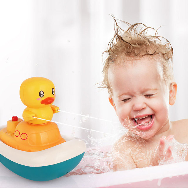 Zabawka do kąpieli dla niemowląt - zestaw Spray z elektryczną kaczką i słoniem, zabawki wodne dla dzieci w basenie i wannie - Wianko - 7