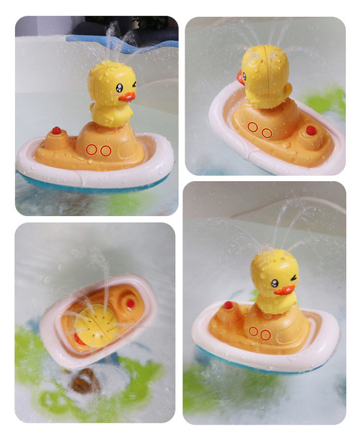 Zabawka do kąpieli dla niemowląt - zestaw Spray z elektryczną kaczką i słoniem, zabawki wodne dla dzieci w basenie i wannie - Wianko - 14