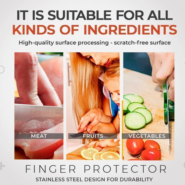 Stalowe ochraniacze na palce do cięcia warzyw - bezpieczna ochrona przed skaleczeniami - Wianko - 6