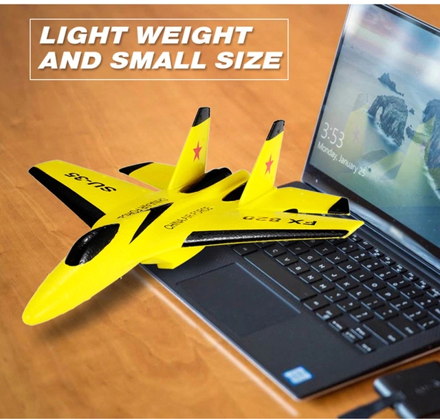 Szybowiec samolot ręczne rzucanie, 2.4G, piankowy dron, model SU35 RC, zabawka dla chłopców - Wianko - 10