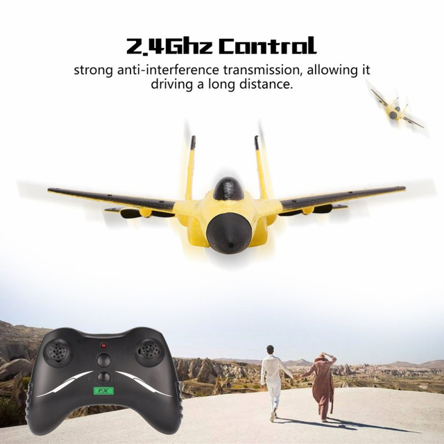 Szybowiec samolot ręczne rzucanie, 2.4G, piankowy dron, model SU35 RC, zabawka dla chłopców - Wianko - 4