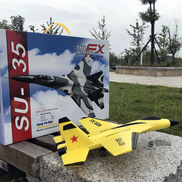 Szybowiec samolot ręczne rzucanie, 2.4G, piankowy dron, model SU35 RC, zabawka dla chłopców - Wianko - 16