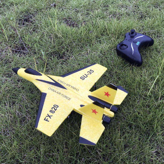 Szybowiec samolot ręczne rzucanie, 2.4G, piankowy dron, model SU35 RC, zabawka dla chłopców - Wianko - 15