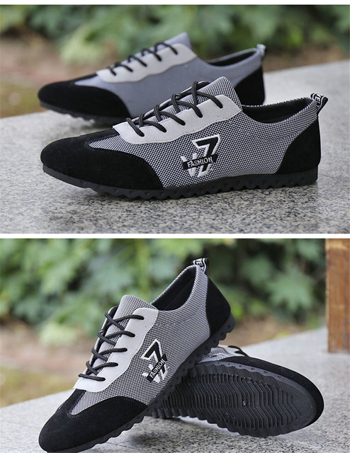 Nowoczesne buty męskie na jazdę samochodem 2021 w stylu trenerów, wykonane z wysokiej jakości siatki mesh - Wianko - 9