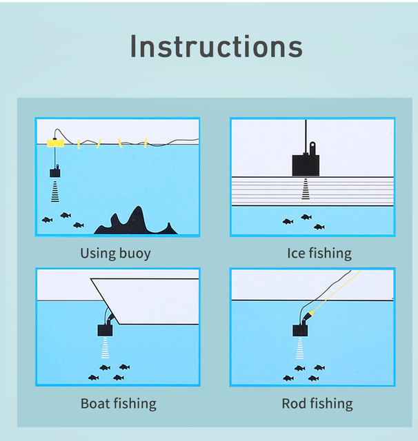 Przenośny sonarowy wykrywacz ryb Lake Sea Alarm - Echosonda wędkarska Fishing Finder 100M - Wianko - 13