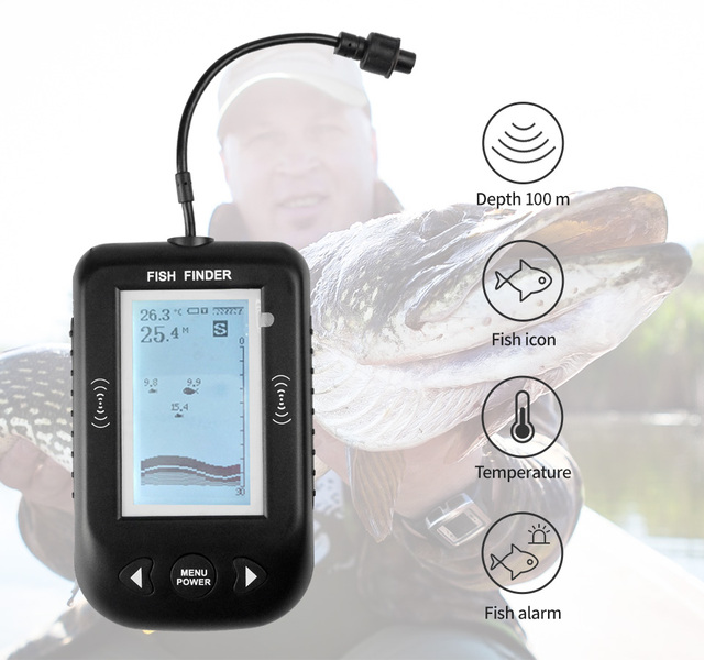 Przenośny sonarowy wykrywacz ryb Lake Sea Alarm - Echosonda wędkarska Fishing Finder 100M - Wianko - 16