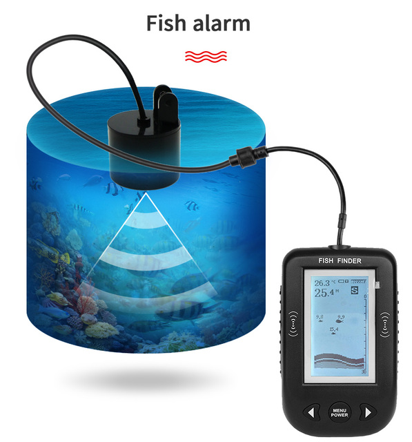 Przenośny sonarowy wykrywacz ryb Lake Sea Alarm - Echosonda wędkarska Fishing Finder 100M - Wianko - 20