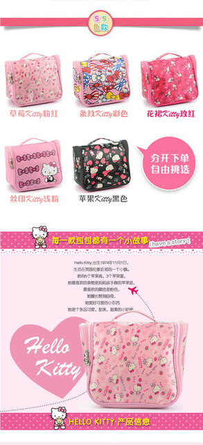 Hello Kitty - duży kosmetyczka podróżna Oxford torebka przenośna dla dzieci - Wianko - 2