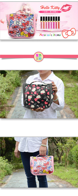 Hello Kitty - duży kosmetyczka podróżna Oxford torebka przenośna dla dzieci - Wianko - 5