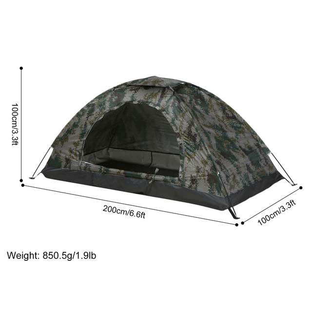 Namiot plażowy Travel Ultralight z osłoną dachową i markizą anty-UV do outdoorowego campingu, wędkowania i pieszych wycieczek - Wianko - 9